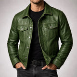 Giacca in pelle vintage André Ferran