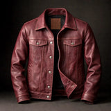 Giacca in pelle vintage André Ferran