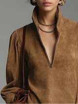 Suzette | Abito Mini con Cerniera al Collo