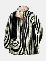 DELACROIX | Giacca trapuntata a stampa zebra Sylvie