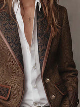 Gisèle | Blazer con Inserti a Motivo a V