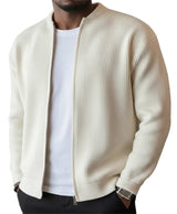 Cardigan con zip a costine André Ferran
