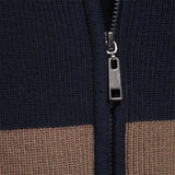 Cardigan con zip a blocchi di colore André Ferran