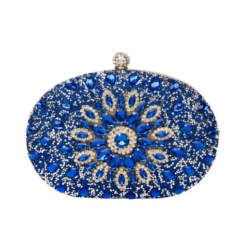 Celeste | Pochette con Nodo e Strass