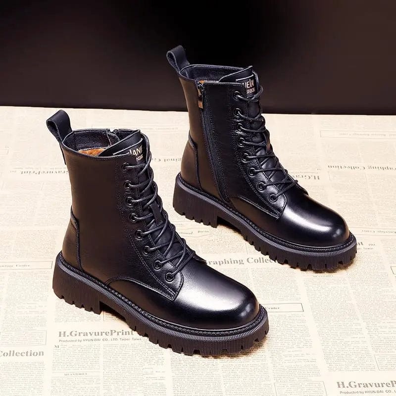 ANDREA™ | Stivali Invernali Eleganti in Pelle Nera