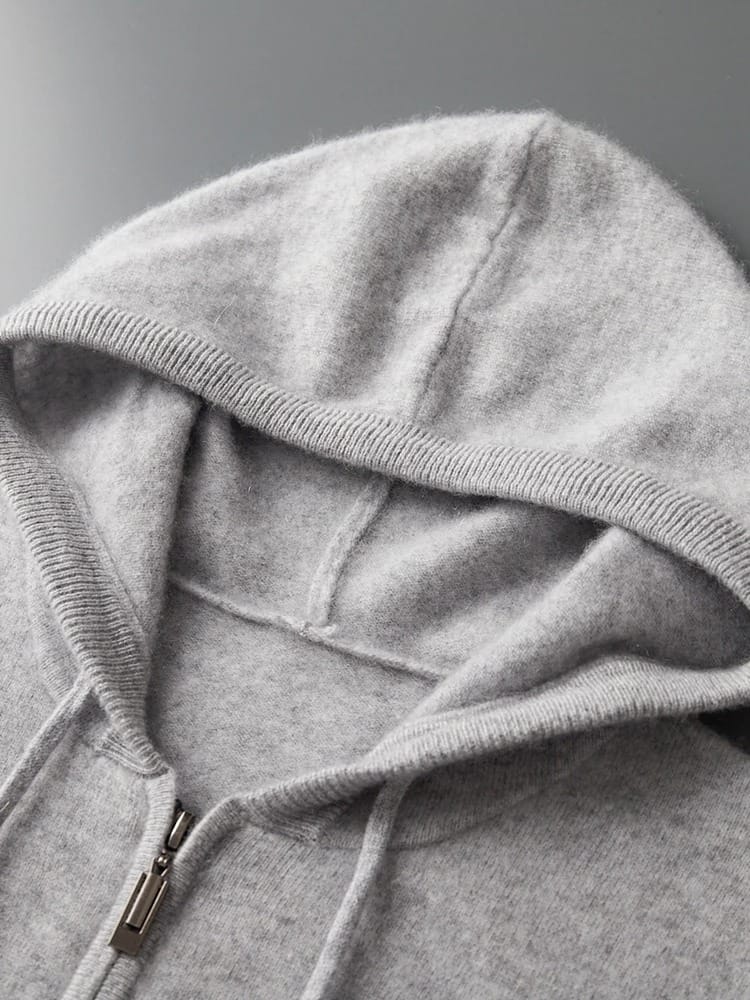 Felpa con cerniera in cashmere André Ferran