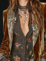 Marcelline | Blazer patchwork stampato floreale vintage