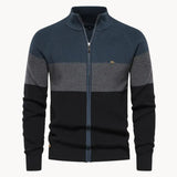 Cardigan con zip a blocchi di colore André Ferran