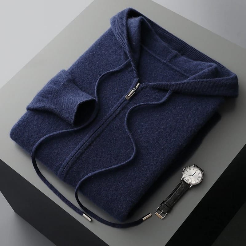 Felpa con cerniera in cashmere André Ferran