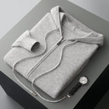 Felpa con cerniera in cashmere André Ferran