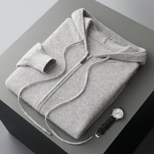 Felpa con cerniera in cashmere André Ferran