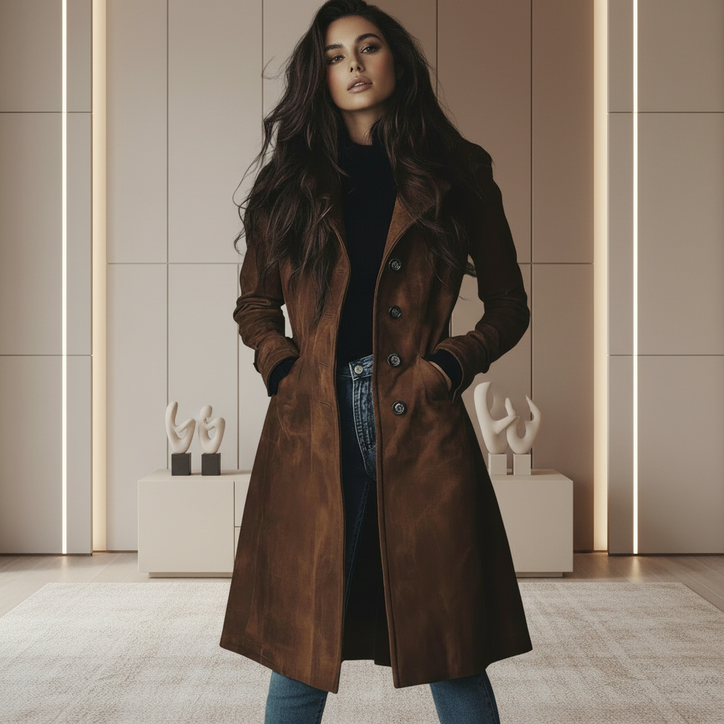 CAPPOTTO LUNGO IN CAMOSCIO | PIÙ VENDUTO