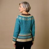 Charlotte | Maglione con bottoni e motivo scandinavo