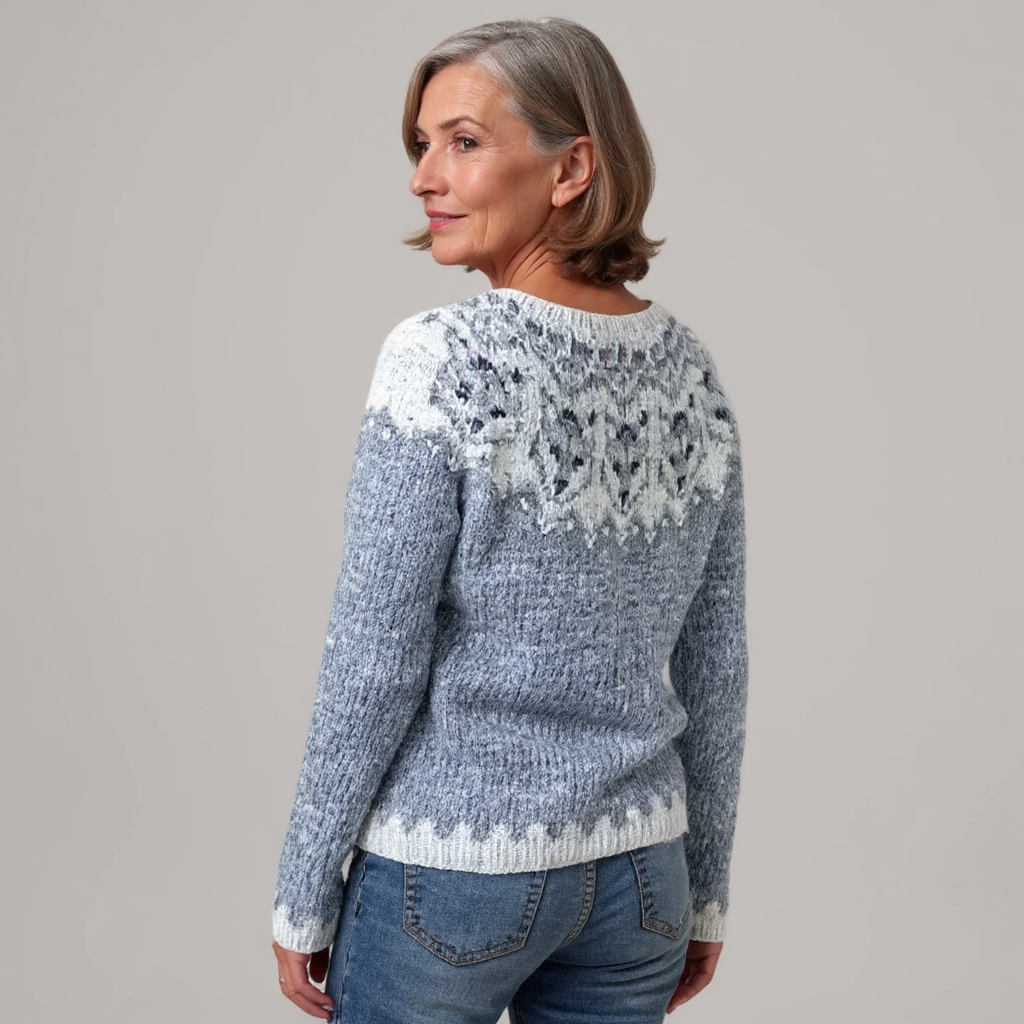 Léa | Maglione con effetto ghiaccio