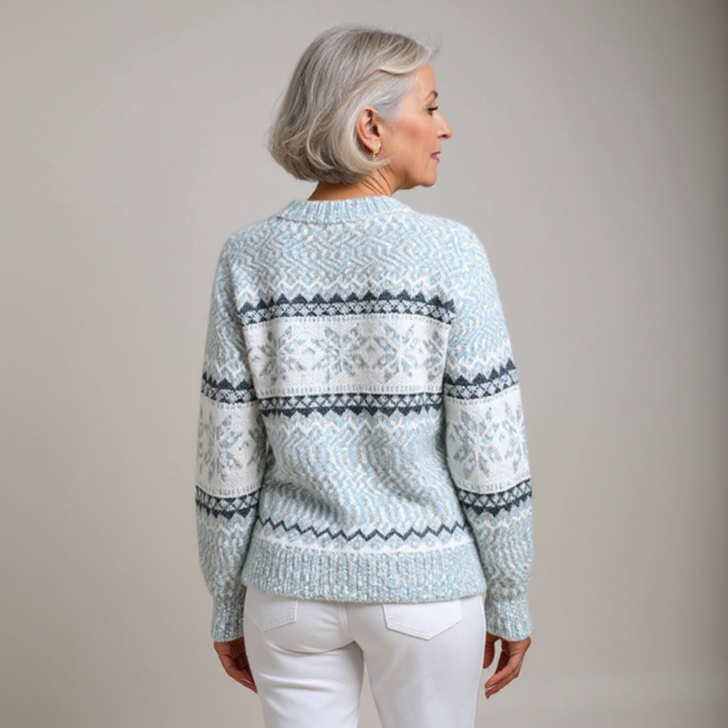 Margot | Maglione con collo alto e fiocchi di neve