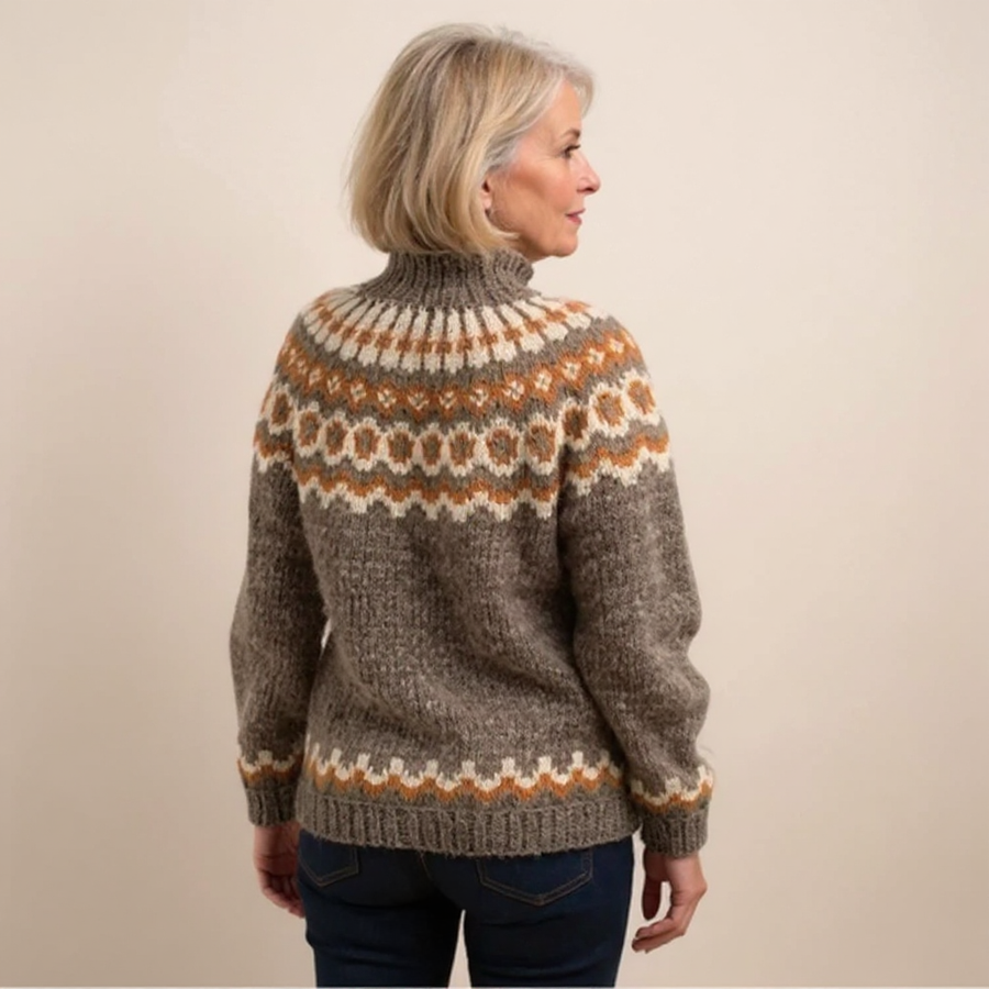 Christine | Maglione con motivo scandinavo