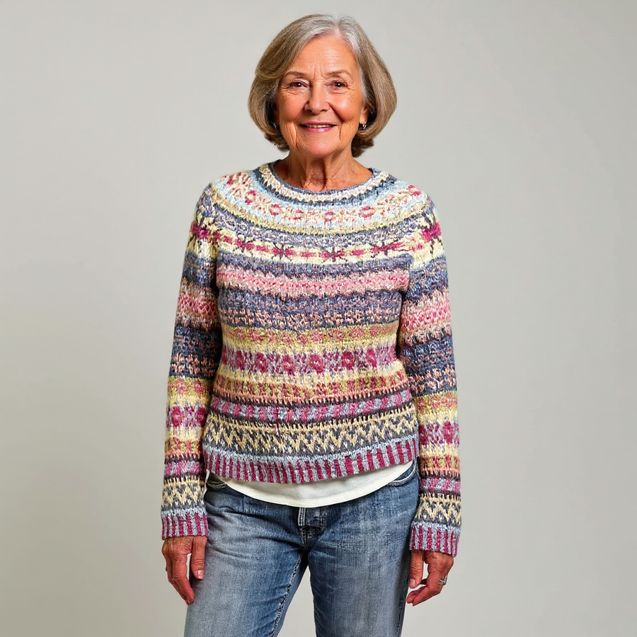 Nicole | Maglione con righe pastello