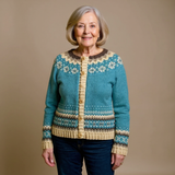Charlotte | Maglione con bottoni e motivo scandinavo