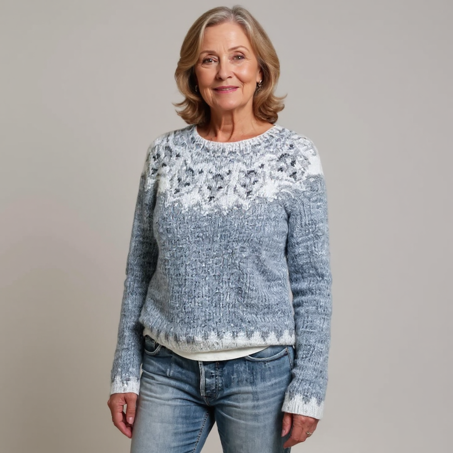 Léa | Maglione con effetto ghiaccio