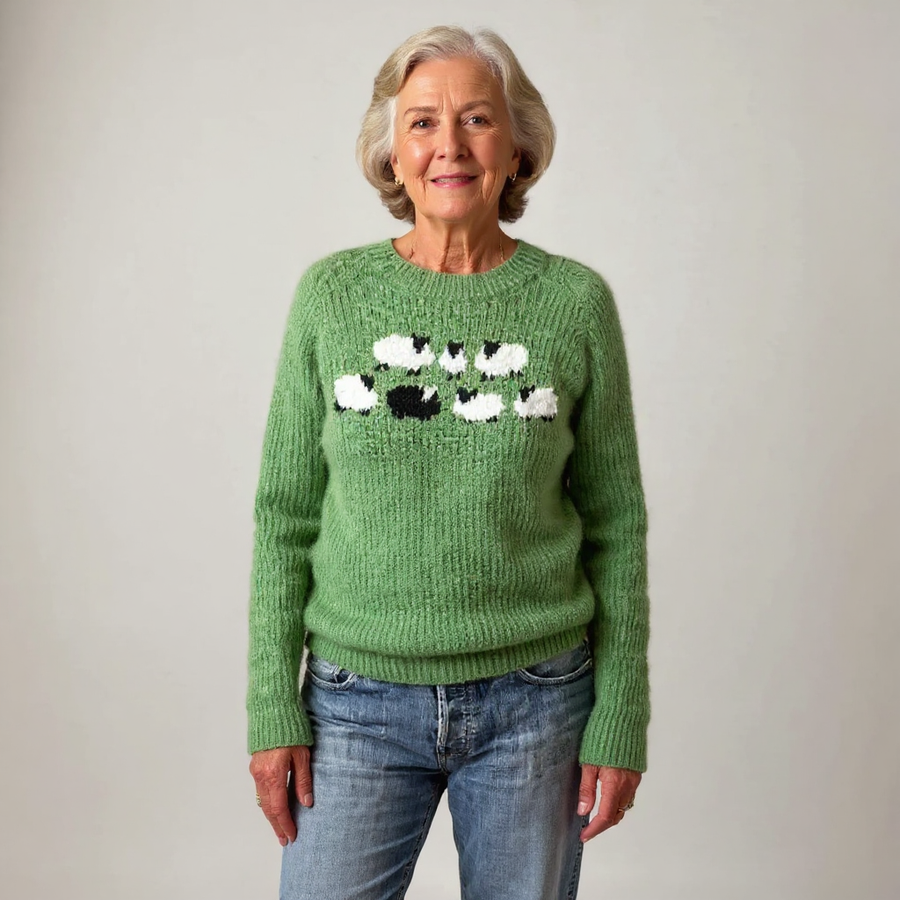 Mathilde | Maglione con motivo di pecore