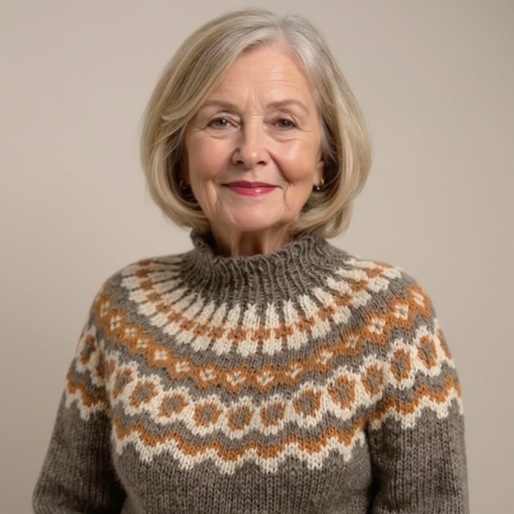 Christine | Maglione con motivo scandinavo