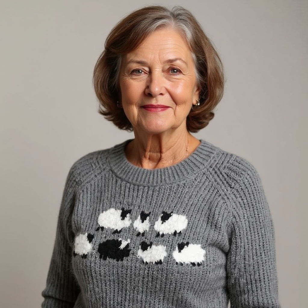Lucie | Maglione con motivo di pecore