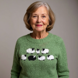 Mathilde | Maglione con motivo di pecore