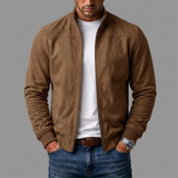 FOSCARI LABEL | GIUBBOTTO BOMBER IN PELLE SPAZZOLATA