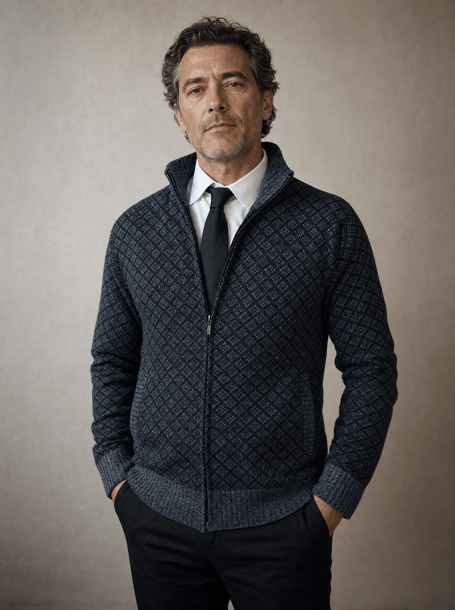 Maglione con zip Alessandro Montpellier