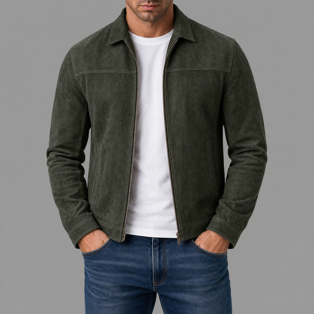 Varga | Giacca leggera con colletto e zip