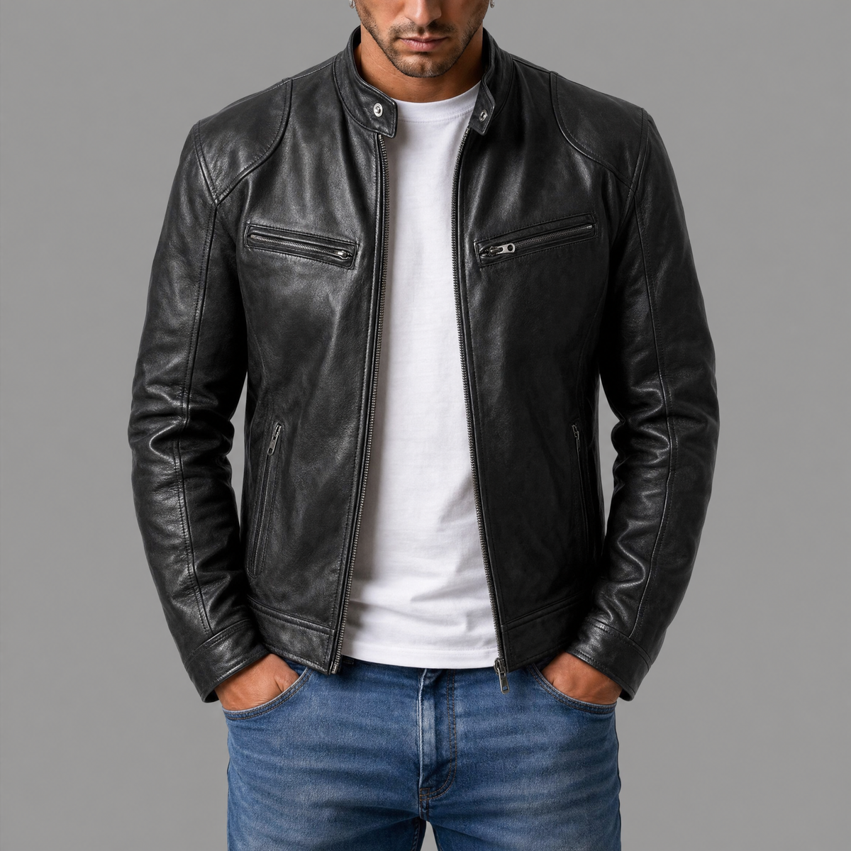 Varga | Giacca in pelle casual