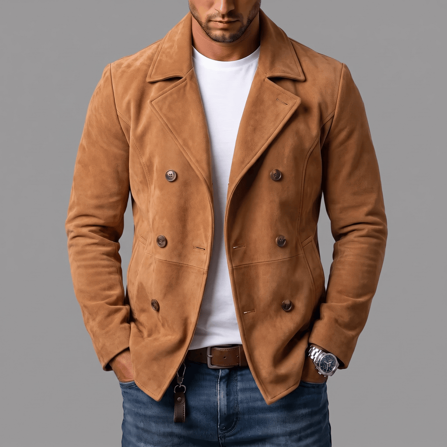 Cappotto in camoscio André Ferran
