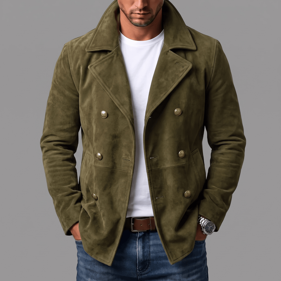 Cappotto in camoscio André Ferran