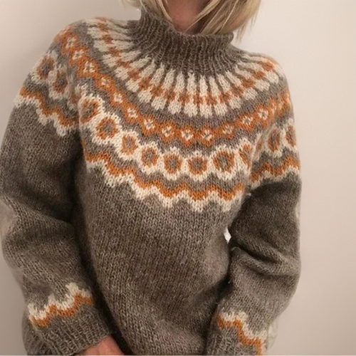 Christine | Maglione con motivo scandinavo