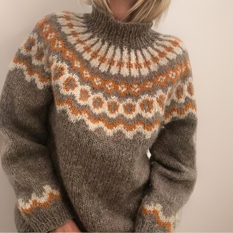 Christine | Maglione con motivo scandinavo