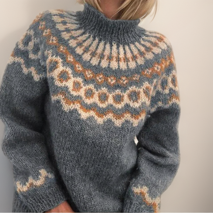 Christine | Maglione con motivo scandinavo