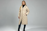 Cappotto imbottito premium con fodera a stampa leopardata