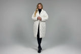 Cappotto imbottito premium con fodera a stampa leopardata