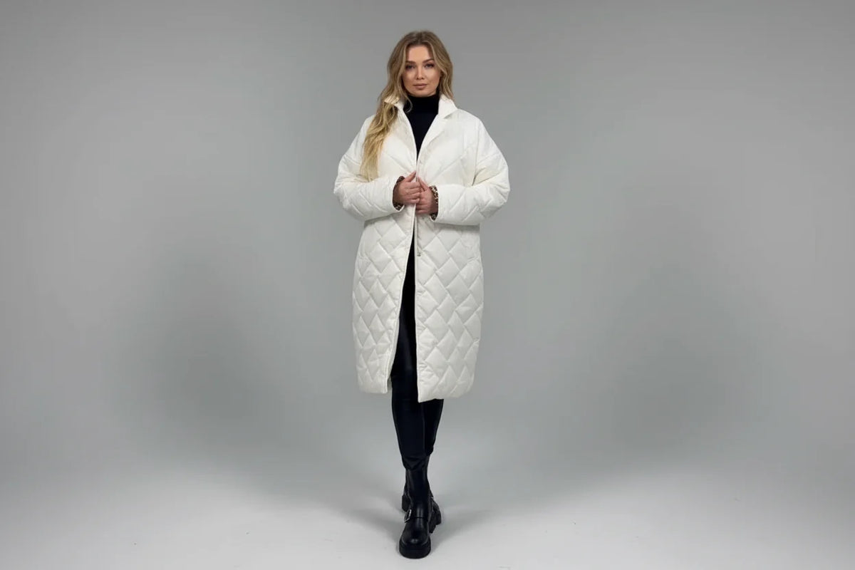 Cappotto imbottito premium con fodera a stampa leopardata