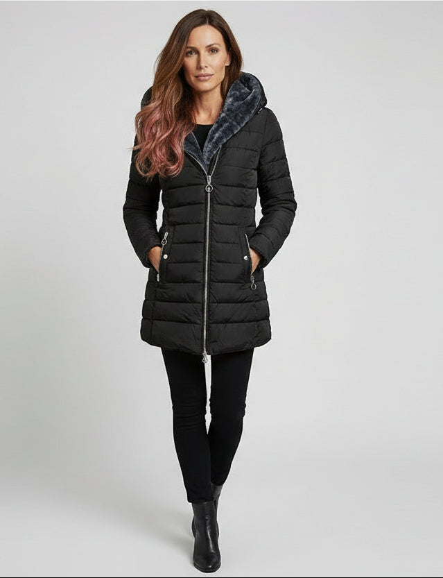 ELVIRA™ | CAPPOTTO ELEGANTE CON CAPPUCCIO OVERSIZE